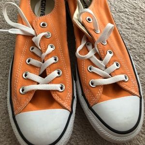 Excellent condition orange/peach converse